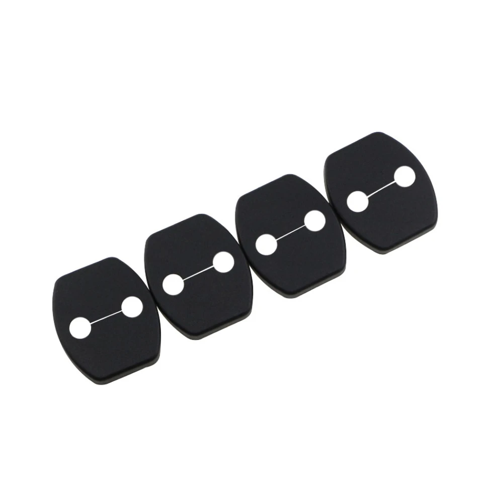 4pcs/set For Hyundai Tucson Sonata Creta Ix25 Kona Solaris  2016 - 2019 ABS Car Door Lock Cover Protective Sticker Accessories