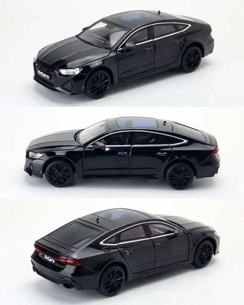 1/24 audi rs7 Druckguss Spielzeug Fahrzeug Modell für Kinder Antik Sportwagen zurückziehen Sound & Licht Türen zu öffnen Sammlung Geschenk Kind