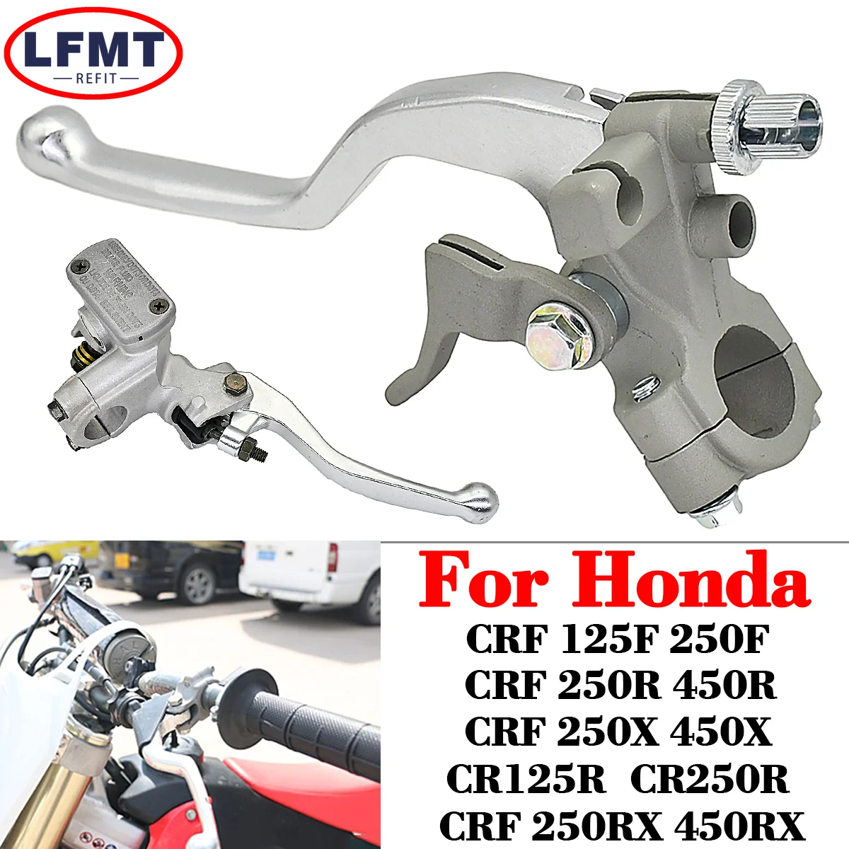 

Motorcycle Accessories 22mm Handlebars Brake Master Cylinder Clutch Levers For HONDA CR 125R 250R 500R CRF 150 250 450 2002-2021