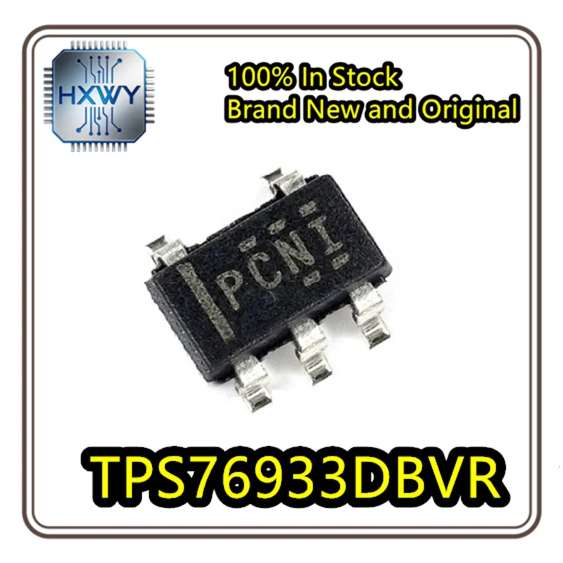 (20/100 pieces) TPS76933DBVR PCNI SOT-23-5 Low Dropout Voltage Regulator Chip, Brand New Original, In Stock, Electronic IC