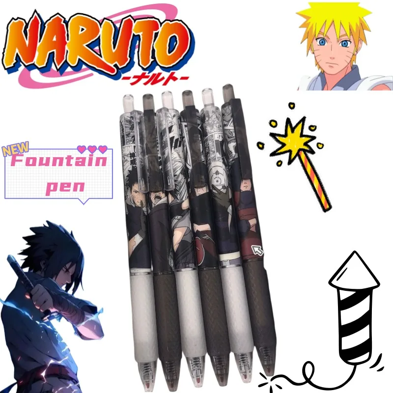 

Новый Наруто Какаши Хатаке Наруто Узумаки креативный высококачественный студенческий нейтральный щелчок ручка мультфильм аниме персонаж перьевая ручка
