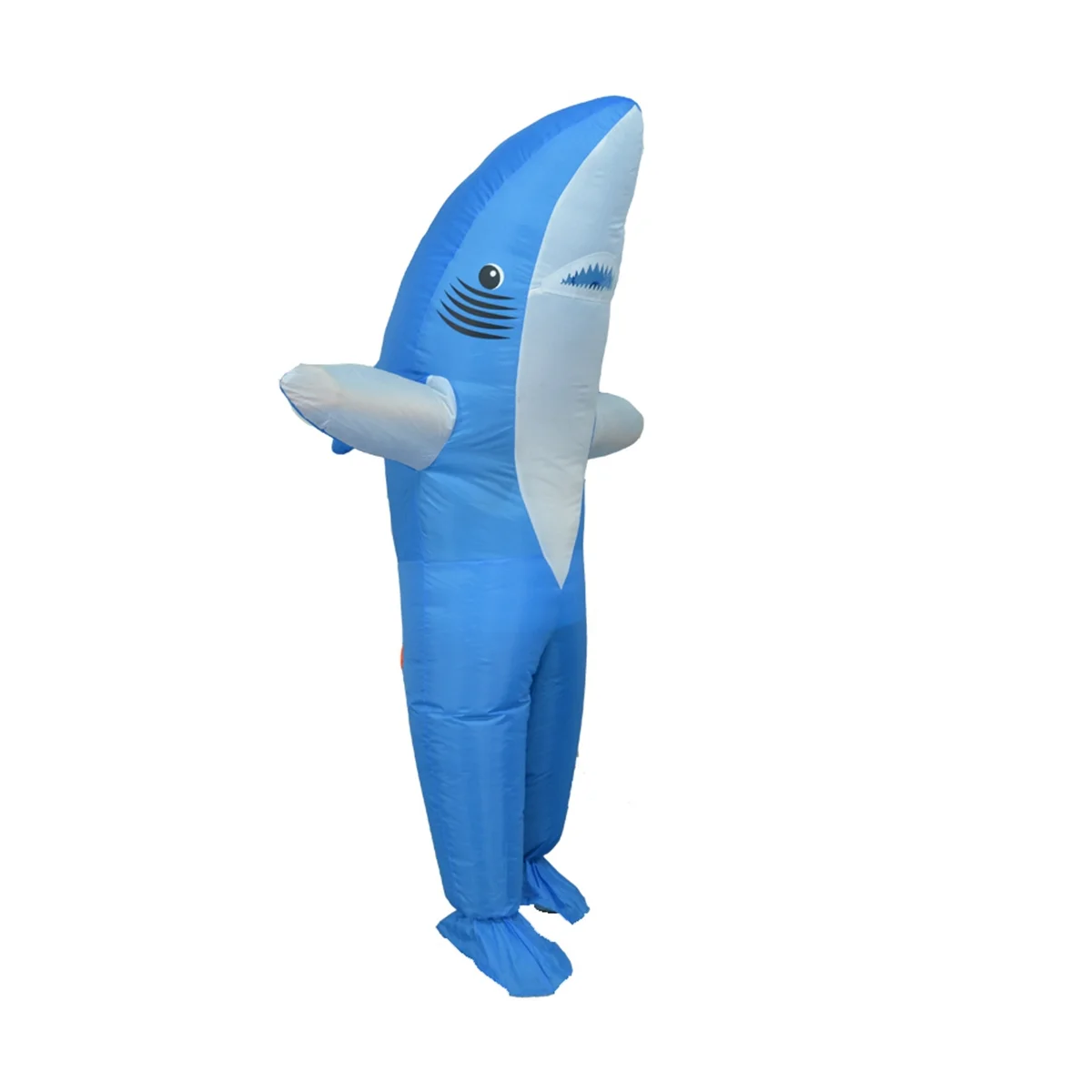 Adult Shark Fancy Dress Costume Funny Inflatable Carry Ride on Outfit Fat Suit Halloween Cartoon Cosplay Accessories A