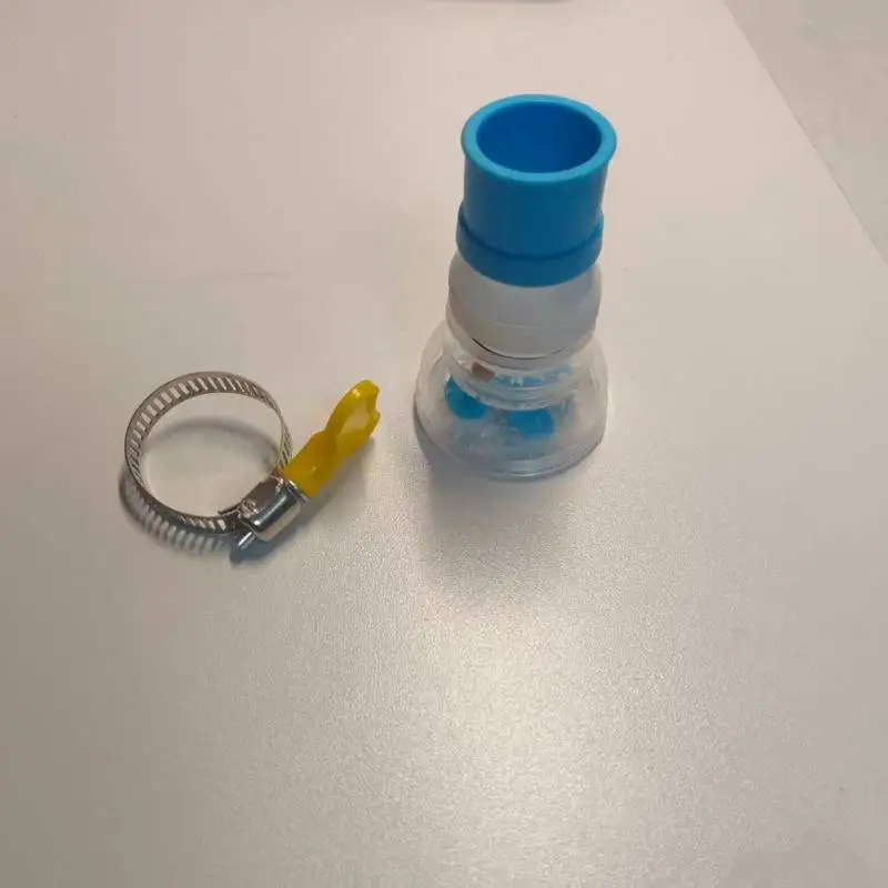 2 pieces adjustable rotating faucet connectors (faucet + fixed hose clamp) | 360° flexible rotation to extend the water outlet