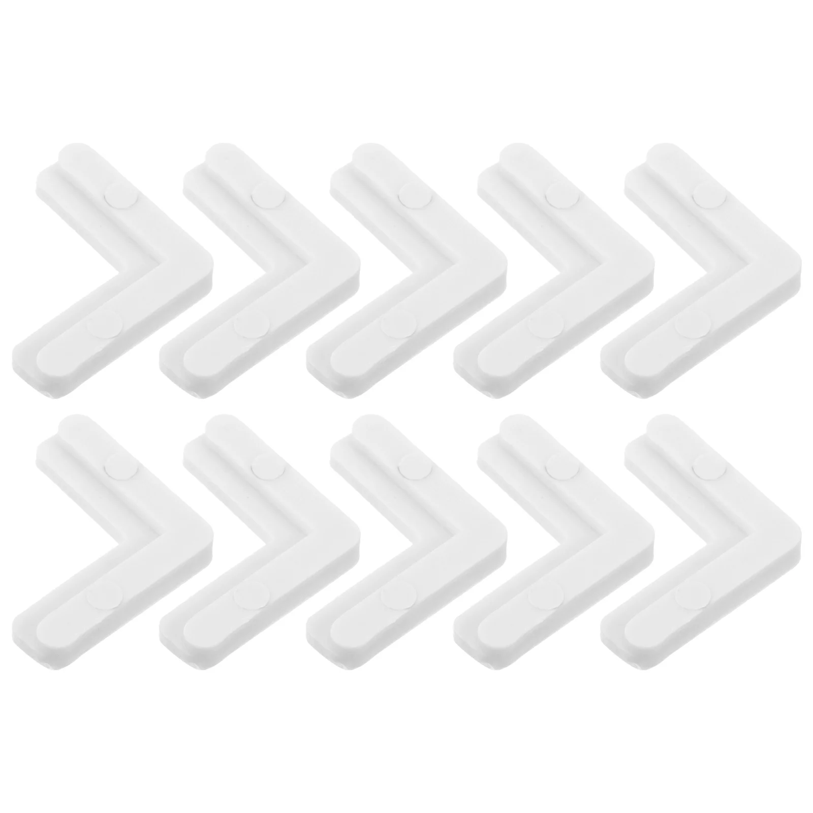 10 قطعة نافذة شاشة الزاوية الأقواس 90 درجة الزاوية اليمنى البلاستيك L بين قوسين لإصلاح إطار الشاشة موصلات الزاوية الصغيرة ل