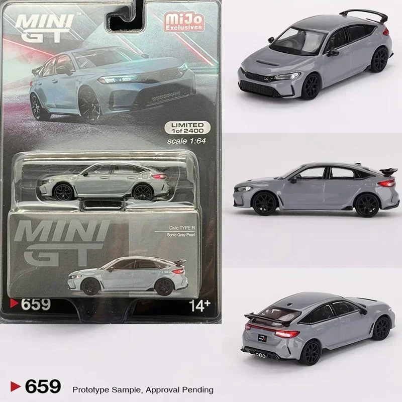 MINIGT 576 1:64 RB18 F1 Centodieci Skyline GT-R R34 Huracan EVO Shelby GT500 Aventador GT Civic R Diecast Car Model Collection