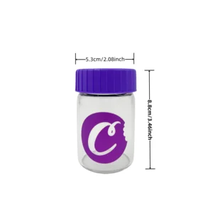 Frasco de vidro com luz LED, garrafa de armazenamento para fumar, light-up air apertado, ampliação de visualização, recipiente multiúso, 1pc 10 principais vendas garrafa para fumar - №9