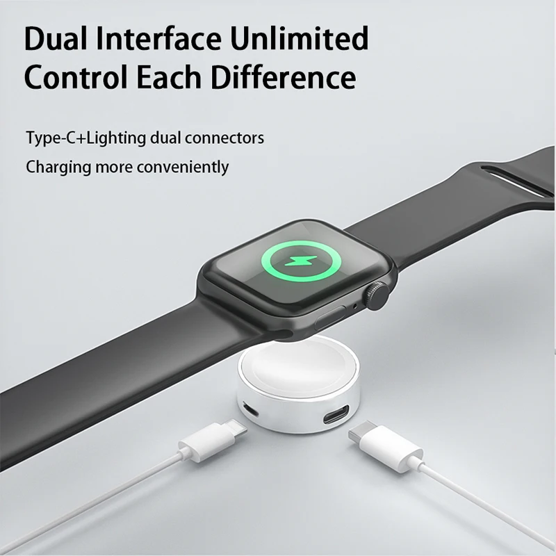 Magnetic Watch Wireless Charger For Apple Watch 9 8 7 6 5 4 3 SE Ultra IWatch Pad Adapter 5W Portable USB C Charging Station