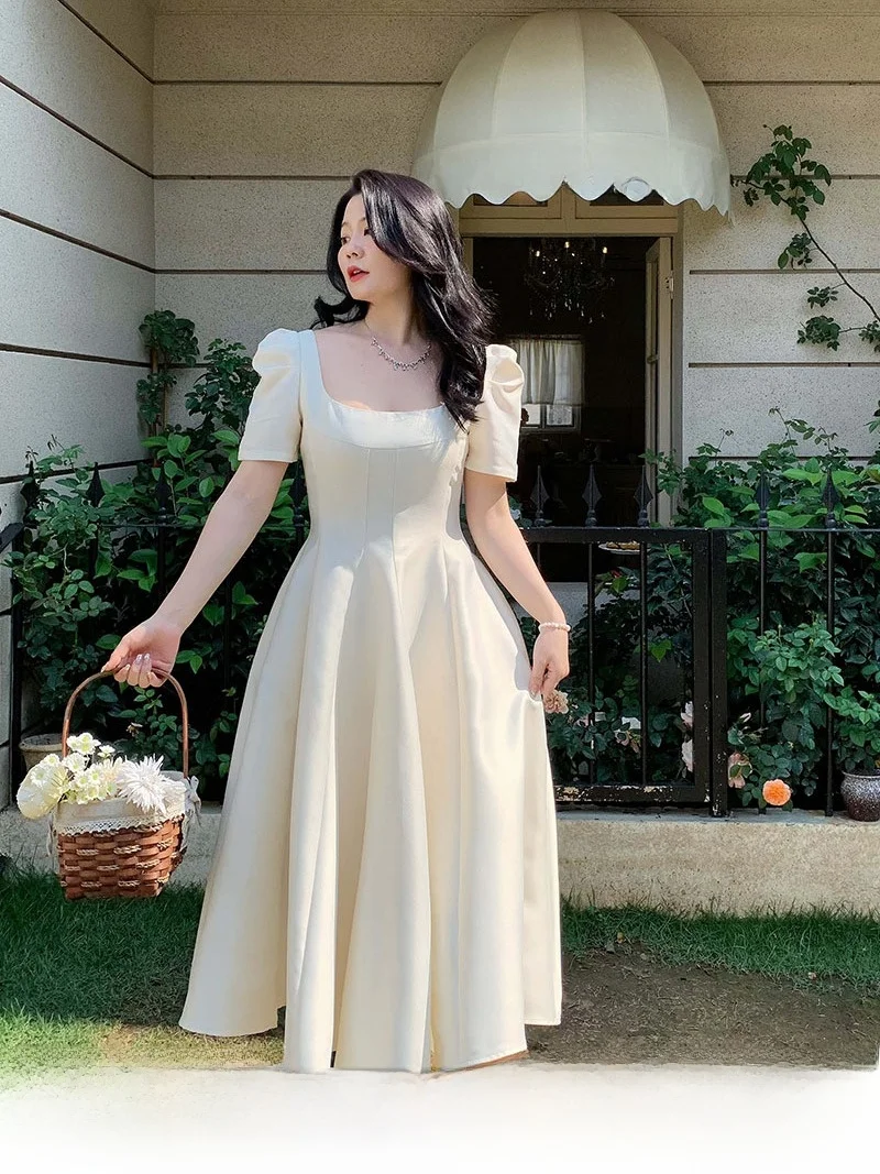 

Ele A-Line Hepburn Sle Dr, большие размеры, женские модные осенние застежки-молния с высокой талией, ort Sve, повседневный крой Dr