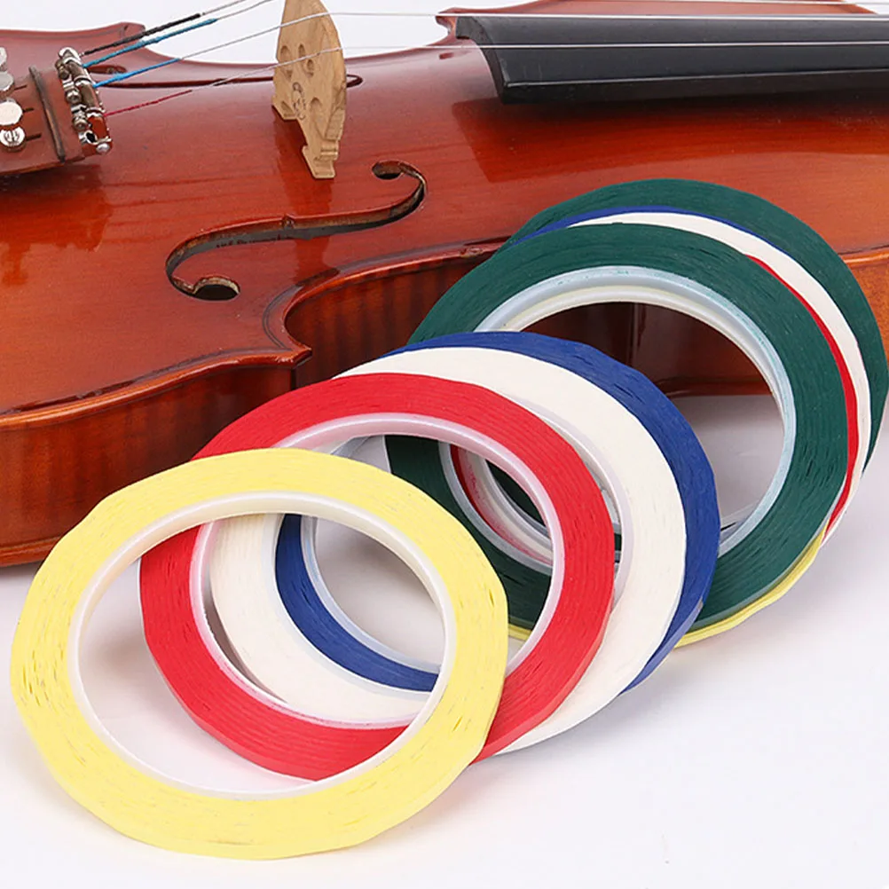 

5pcs Violin Fingering Stickers Durable PVC Tape Easy Remove Musical Note Scale Labels Fiddle Scales Practice Accessories
