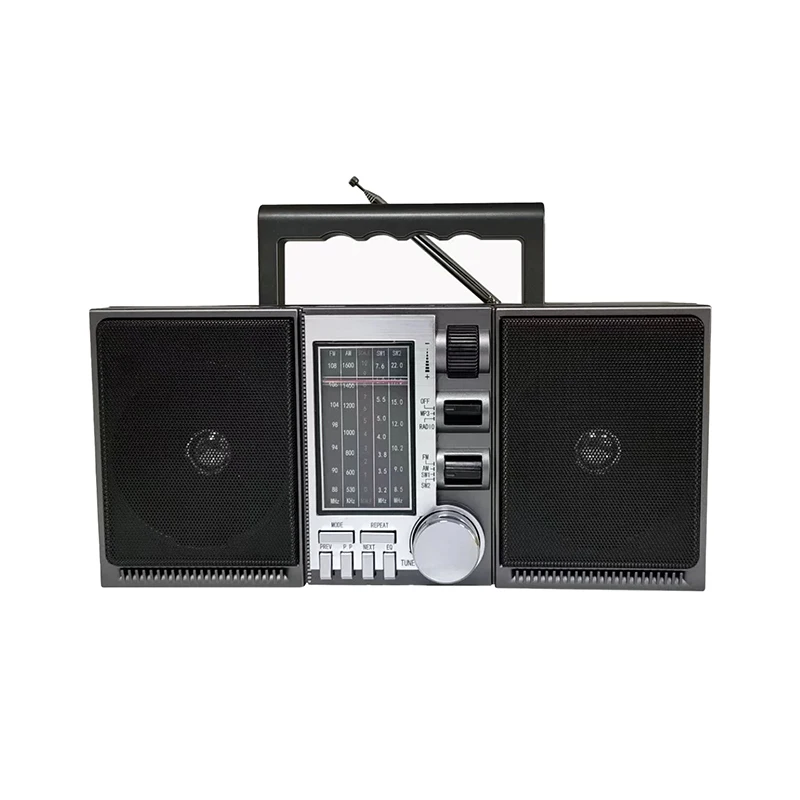 

Retro Portable Rechargeable Full-band Radio for The Elderly FM/AM/SW1-2 4 Band Receiver Card Bluetooth Speaker USB TF MP3 Player