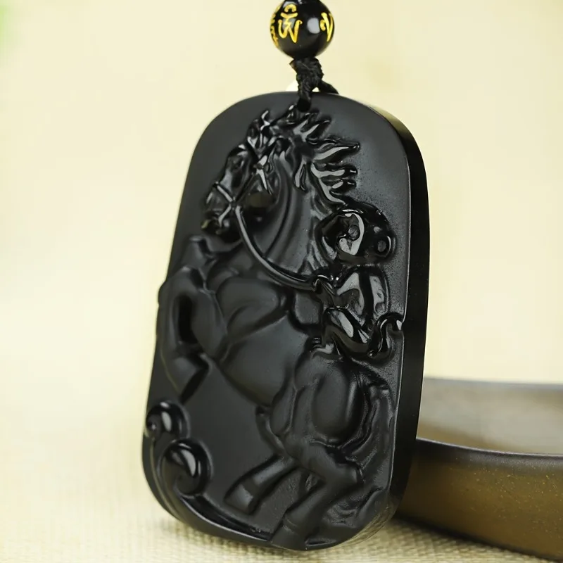 

Brazil's new obsidian pendant, the success of the twelve zodiac signs, retro style men's and women's models