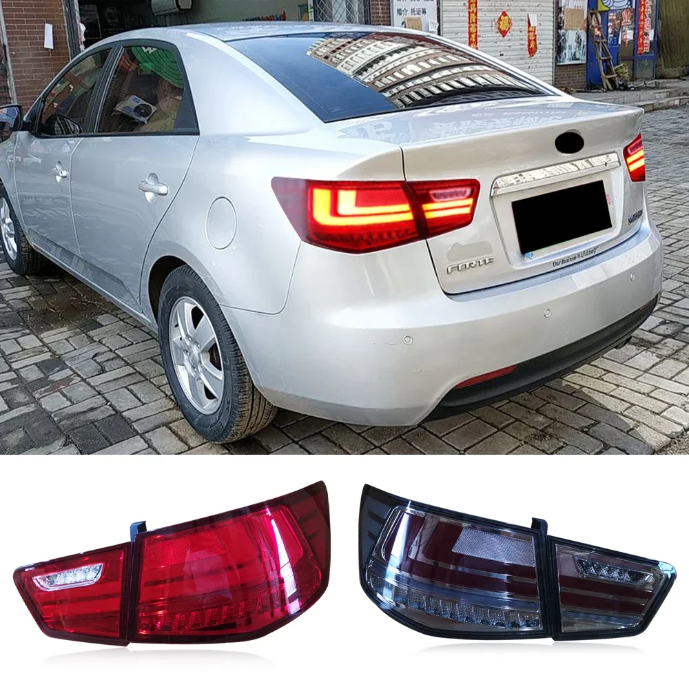 

2Pcs Taillight Assembly For Kia Forte/Cerato 2009 2010 2011 2012 2013 LED Rear Light Turning Signal Brake Reverse Light