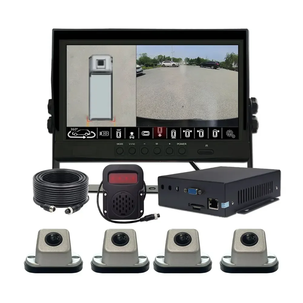 

2D 3D HD 1080P 360 Car parking camera Truck reverse warning camera Car 360-degree camera Bird 's-eye view of the security system