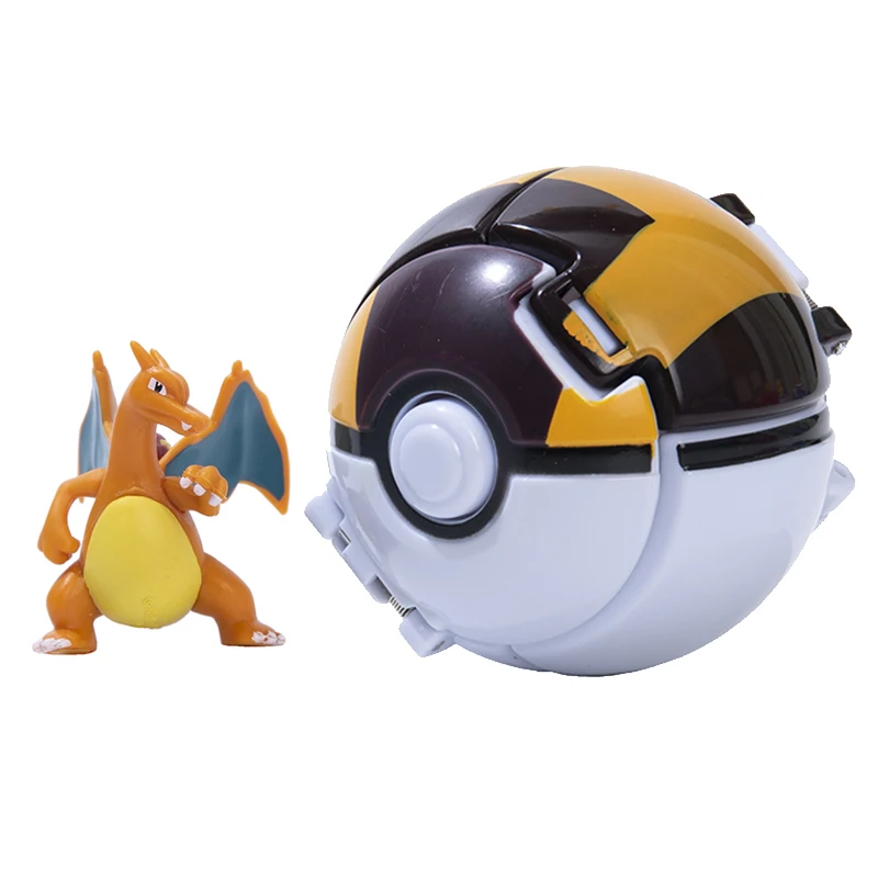 Pokemon Ball Pokeball Anime Figure Pikachu Mewtwo Charmander Kids Gifts Birthday  Pokémon Elf Ball Toy Action Model Bulk Buy Lot