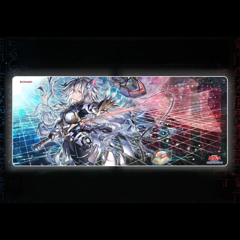 

620x265mm Diy Yu-Gi-Oh! Sky Striker Mobilize-Linkage! Different Painting Playmat 2mmNoSeamEdge Battle Rubber Board Game Card Mat