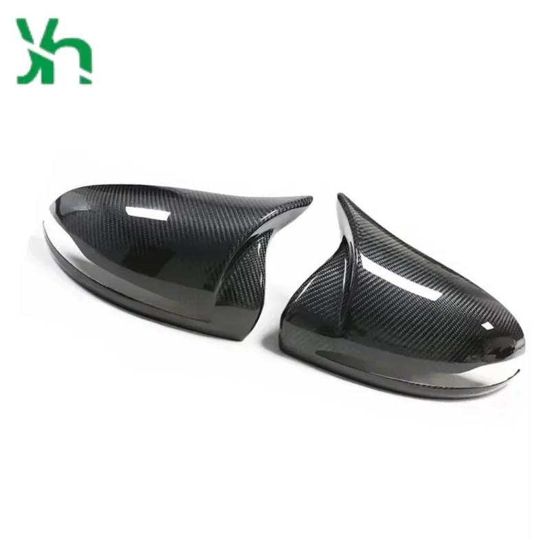 مناسبة لغطاء مرآة الكربون الجاف من النوع M على غطاء مرآة ألياف الكربون الكاملة لمرسيدس بنز W205 W213 W222 C300 E350 S-class CLS