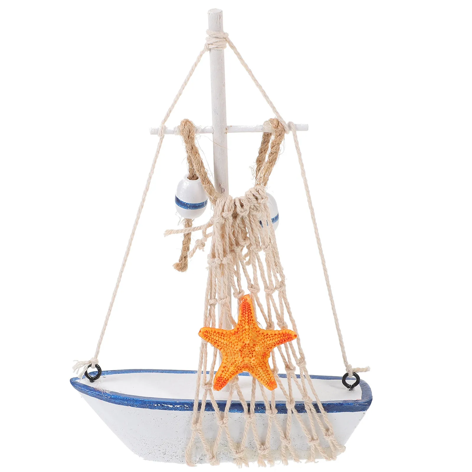 

Wooden Sailboat Decor Nautical Sailboat Sculpture Mediterranean Style Home Office Desktop Coastal Theme Living Room Bedroom
