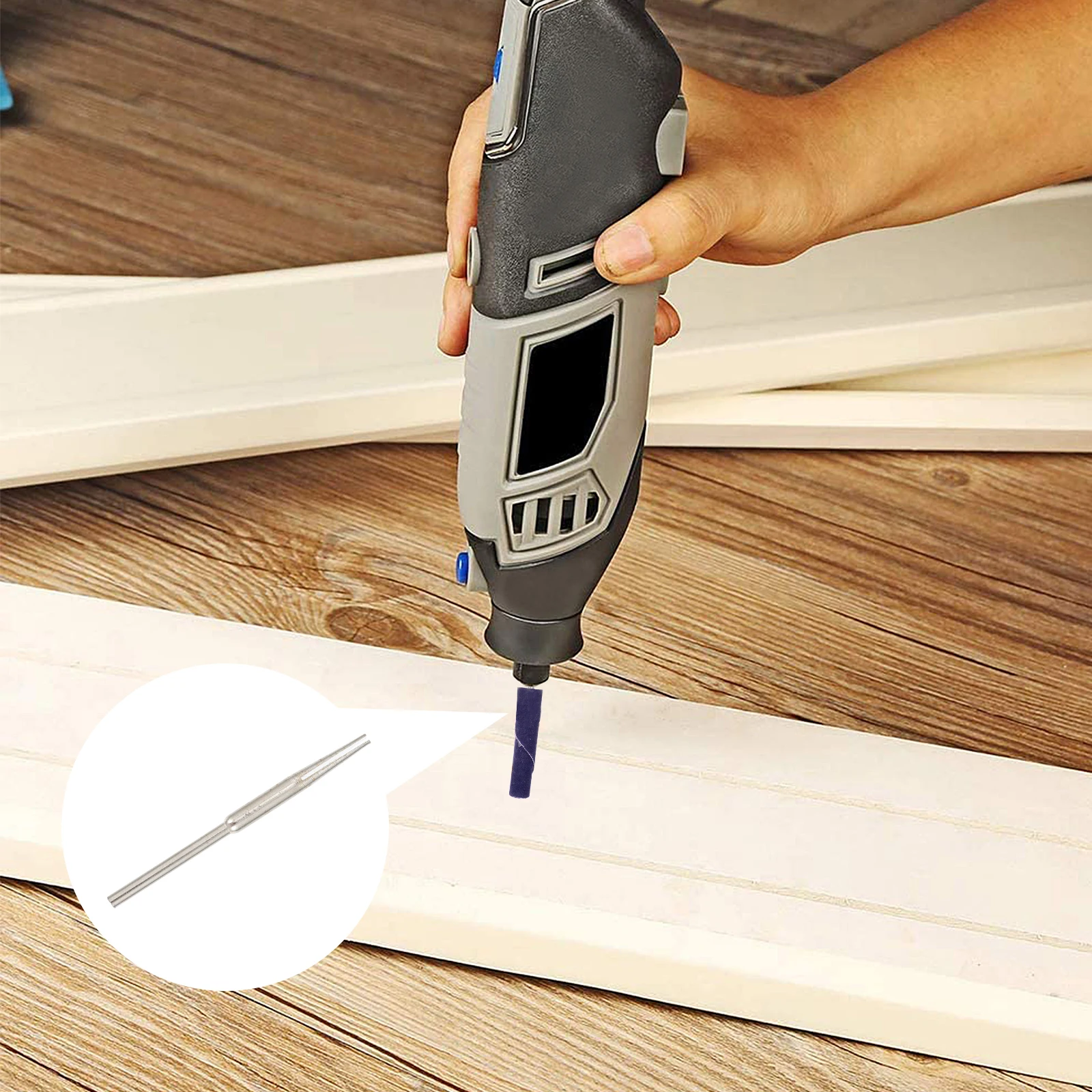 

20pcs Sanding Paper Clamp Rod 2.35mm Shank Iron Grinding Holder Durable Fixing Tool Electric Grinder Accessories Sandpaper