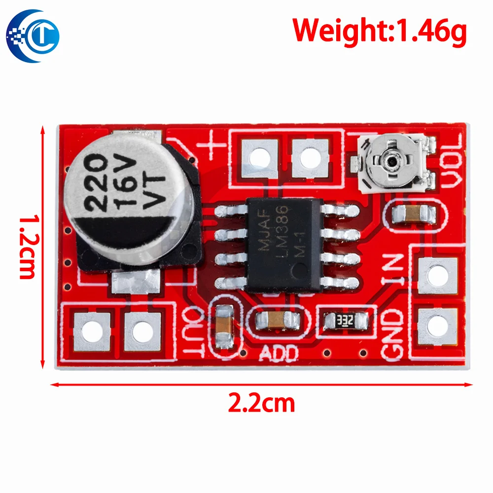 ‌ Mini placa amplificadora de micrófono electret de 5V-12V - Módulo de preamplificador de micrófono de condensador