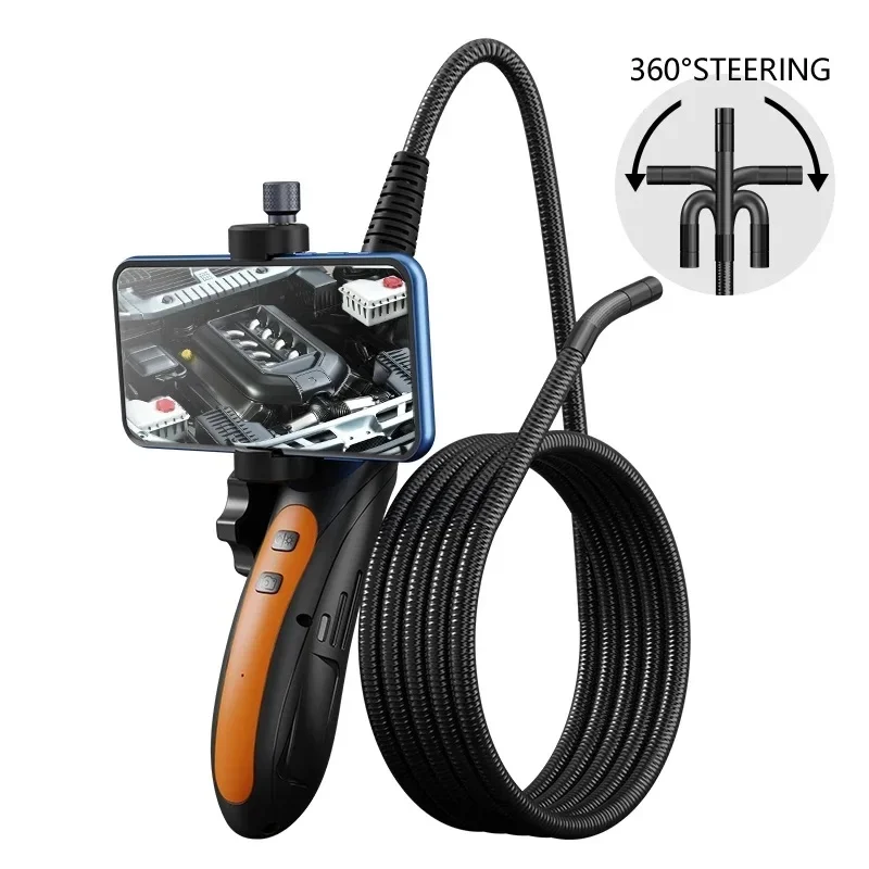 WiFi Articulating Borescope 2MP HD1080P Endoscope Inspection Camera With 2Way 180 Degree Steering Lens For IPhone Android