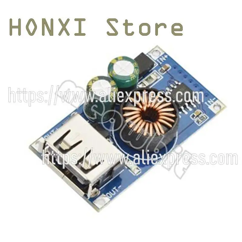 1 buah modul step-down USB Mini 12V 24V, pengisian cepat 5V dc QC3.0 pengisian daya ponsel pengatur otomatis