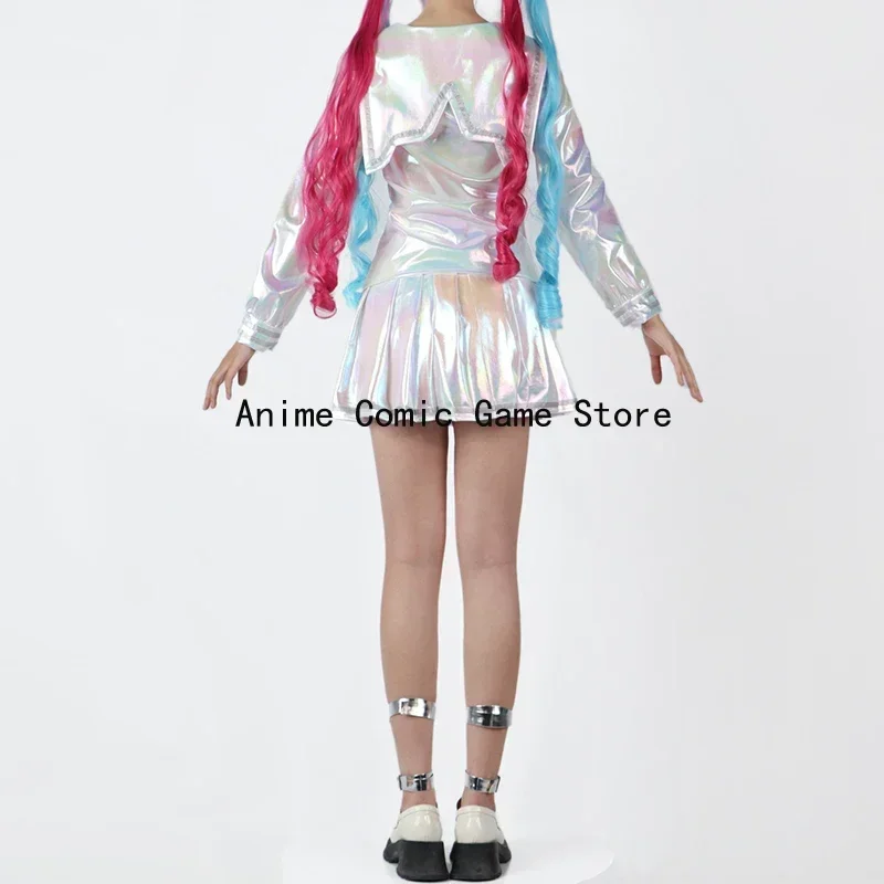 Game NEEDY GIRL OVERDOSE KAngel Cosplay Costumes Wig Lolita Dress Laser JK Sailor School Uniform Halloween Party for Women Girls - Image 3