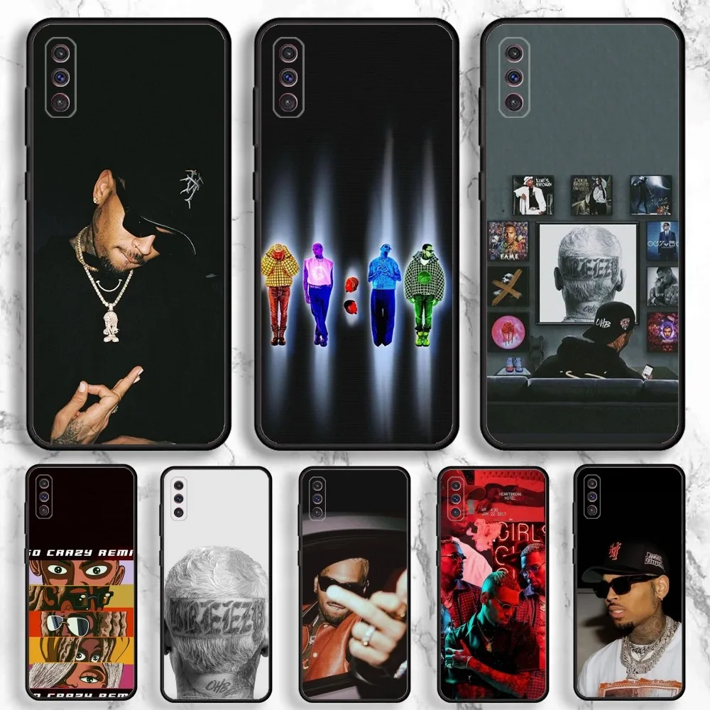 

Chris Brown American Rapper Phone Case For Samsung Galaxy A13,A21s,A22,A31,A32,A52,A53,A71,A80,A91 Soft Black Phone Cover
