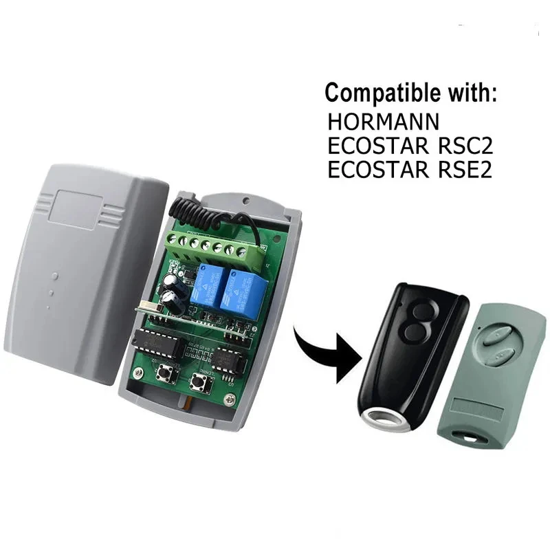 DC12V/24 V 433MHz Nhận Tín Hiệu Điều Khiển Từ Xa Có Cán Mã HCS301 Mở Mã Điều Khiển Từ Xa Nhà Để Xe Cổng