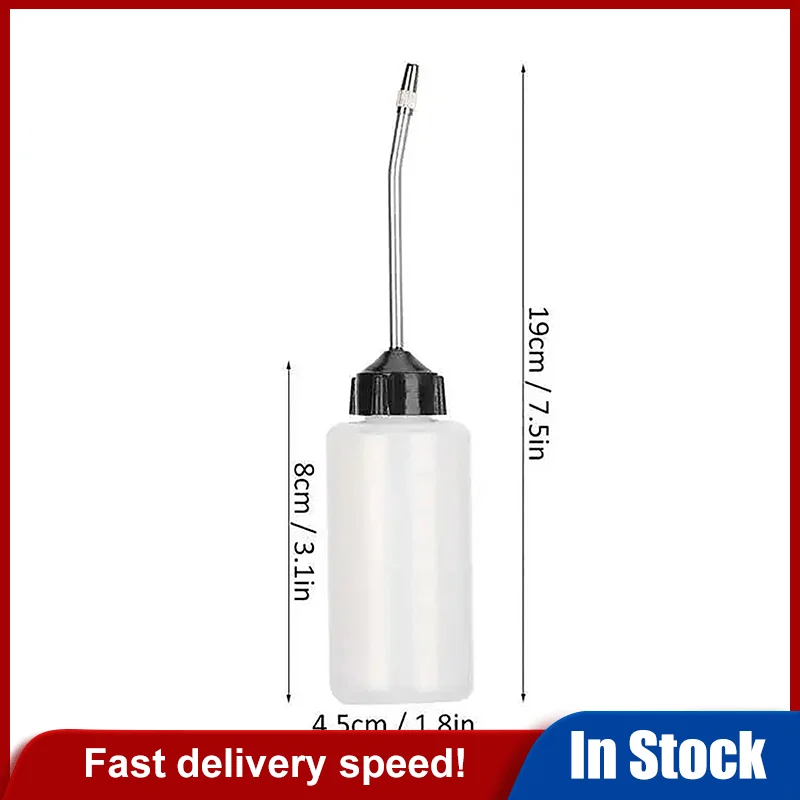 1 PC PE 120ML พลาสติกยาวหัวฉีดหม้อน้ํามัน Dispenser จักรเย็บผ้า Oiler ขวดน้ํามันแบบพกพา EXTENDED Spout Oil Sprayer
