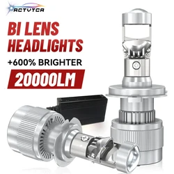 ACTVTCA H4 H7 Bi LED Projector Lens 20000LM 180W LED Headlights 4300K 6500K Bulbs H8 H9 9005 9006 HB3 HB4 H11 9012 Car Lights