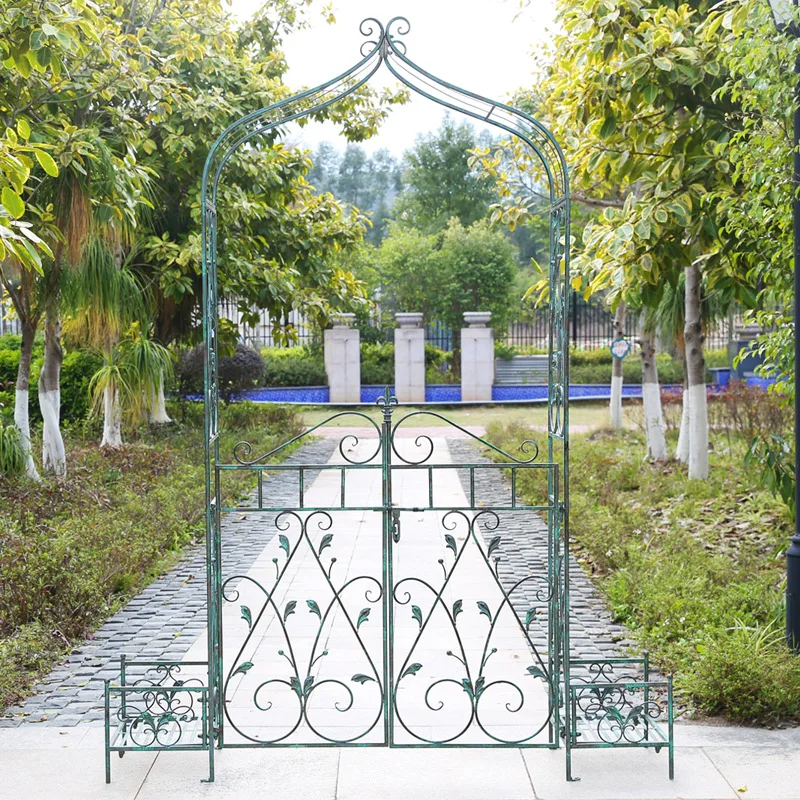 

Outdoor Gardening Arch Flower Stand Rose Plant Yard Garden Door Climbing Vine Bracket