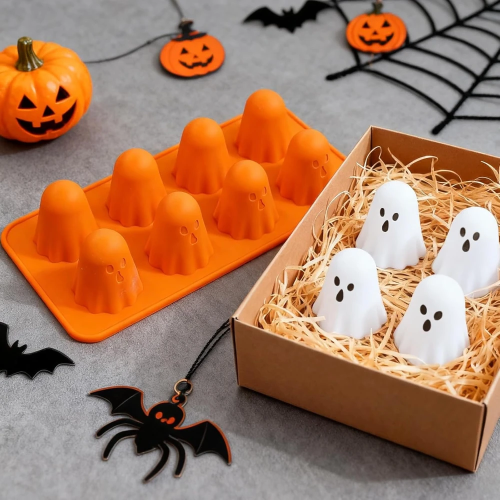 ثلاثية الأبعاد شبح سيليكون قوالب سيليكون قوالب الخبز شبح الشوكولاته فندان الكعك هلام بودنغ قالب الحلوى مهرجان حفلة الهالوين