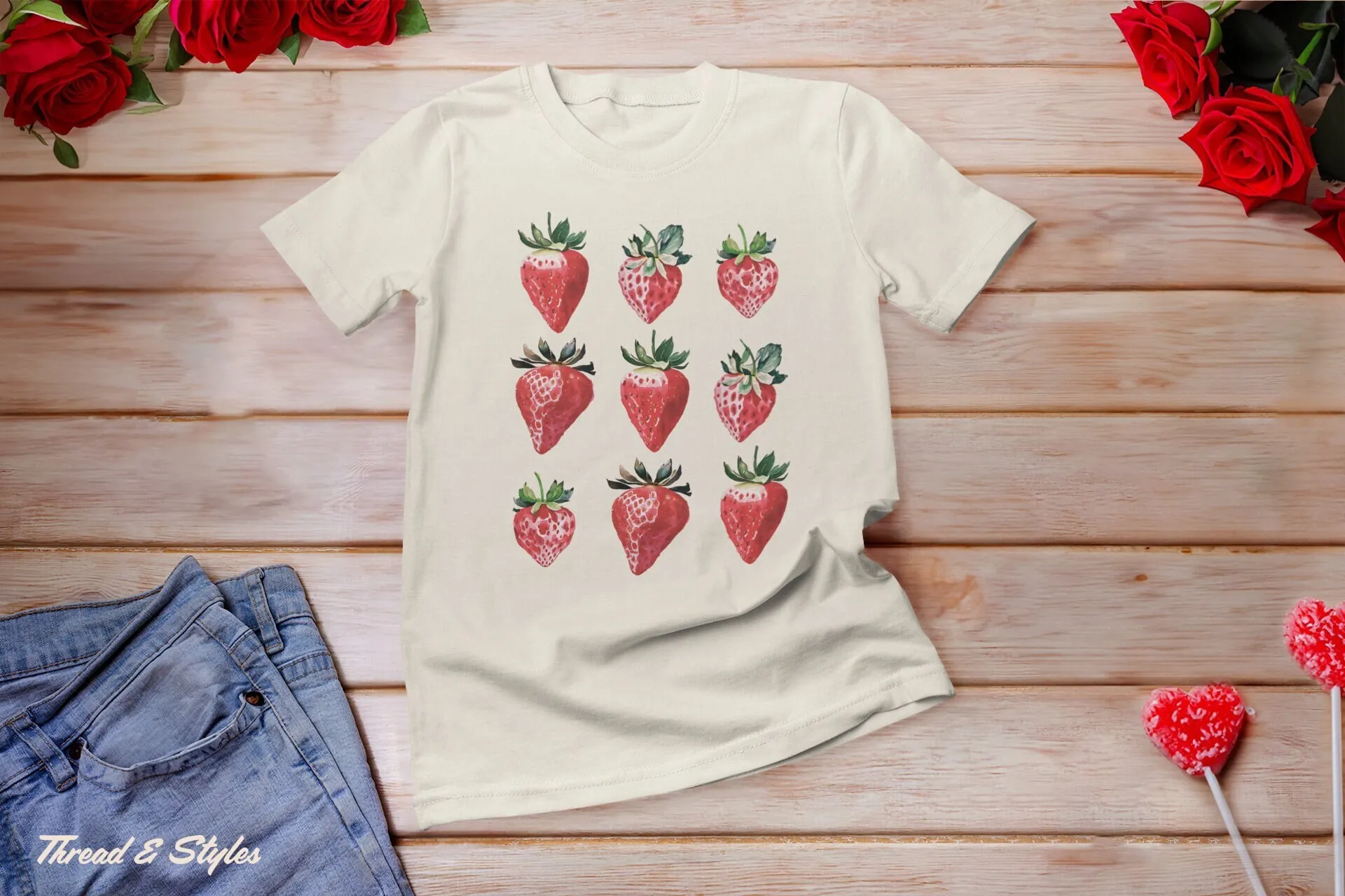 

Милая футболка с клубникой, летняя футболка для девочек, Cottagecore, эстетическая клубника в стиле ретро, ботаническая