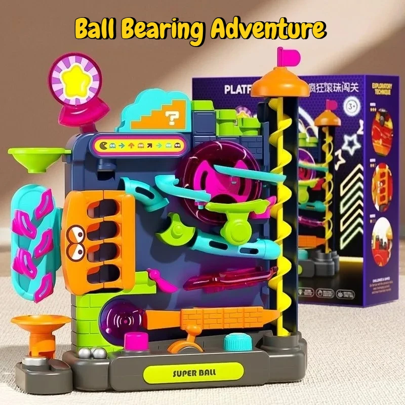 

Креативная игра-головоломка «Шарик на рельсах»: развивающая настольная игра для детей и родителей, подарок для обучения и развития