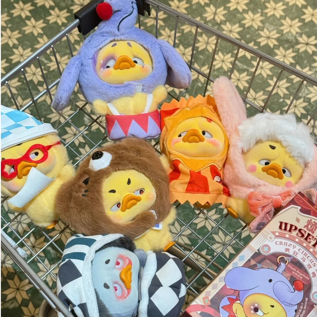 

Upsetduck V4 Crazy Circus Duck Series слепая коробка мультфильм аниме игрушка рюкзак кулон милая кукла орнамент загадочная коробка подарок-сюрприз