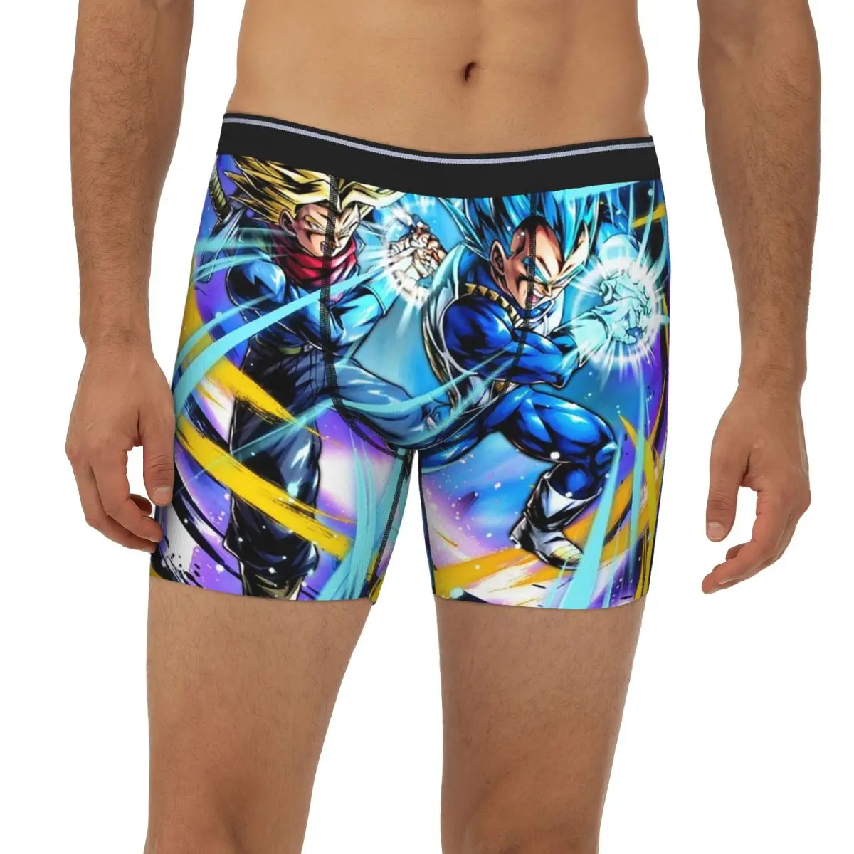 

Длинные трусы-боксеры Vegeta и трусы Galick Gun, короткие мужские трусы, мягкое нижнее белье для мужчин, подарок бойфренду