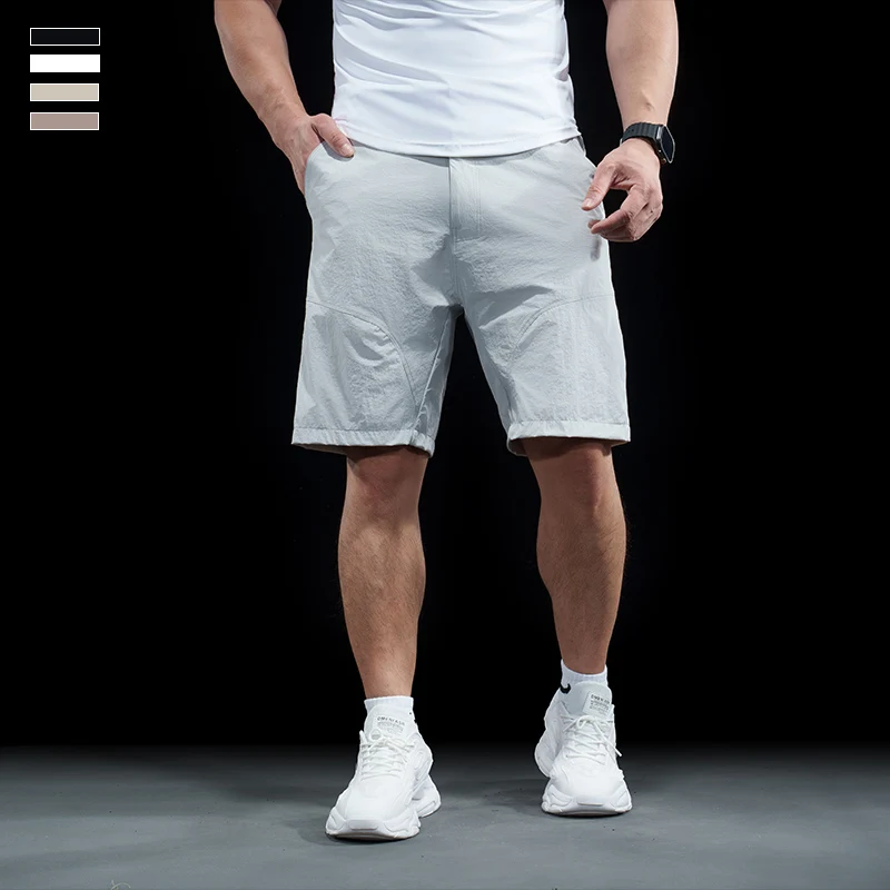 Spring Summer New Outdoor Sports Gym Fitness Short Pants Micro-elastic Running Training Five-point Pants Quick Drying Shorts