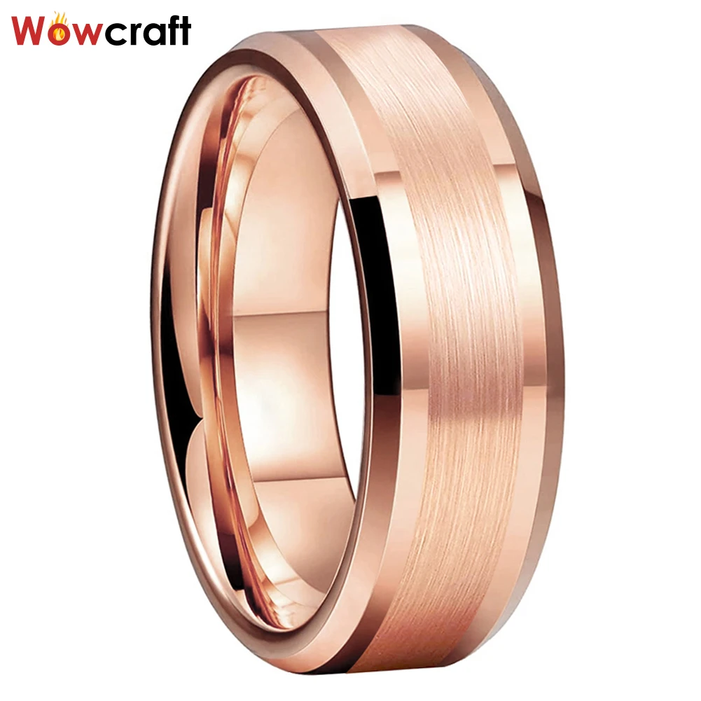 6mm 8mm Fashion Jewlery Men Women Couple Wedding Band Trendy Tungsten Carbide Ring Record Name Date Brushed Finish