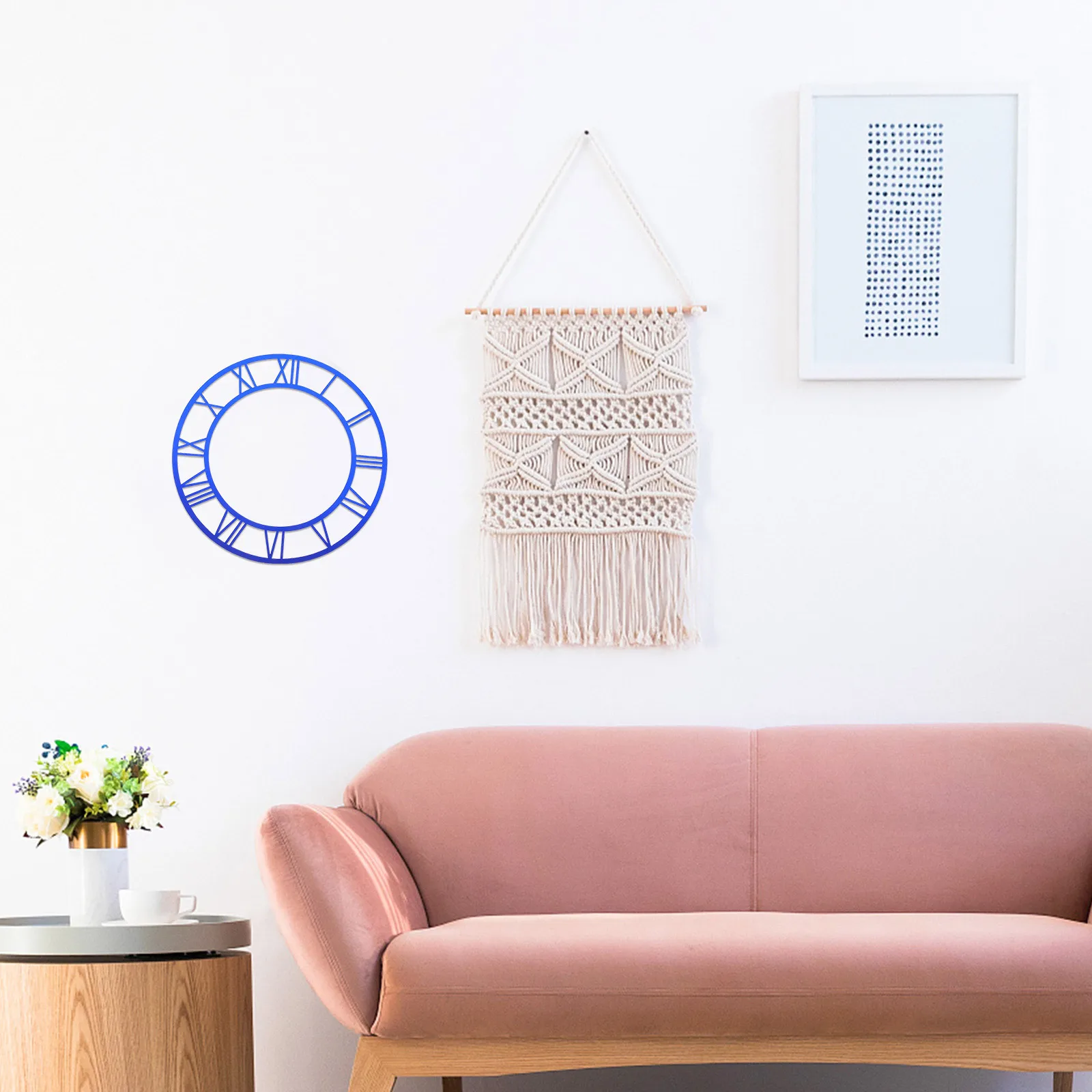 Miroir décoratif horloge 3d autocollant mural Surface grands autocollants autocollants