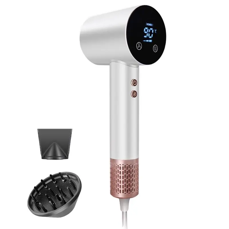 A84G-Super Hair Dryer For Hair 220-240V 1500W High Power Blow Dryer Styling Tool Professional Hairdryer Ionic Hairdryers EU Plug