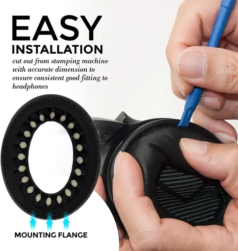 Imagen 2 del producto Almohadillas para los oídos de piel de cordero, almohadillas de repuesto de piel de oveja para auriculares Bose QC 35 II QC35 QC35ii QC25 de comodidad silenciosa