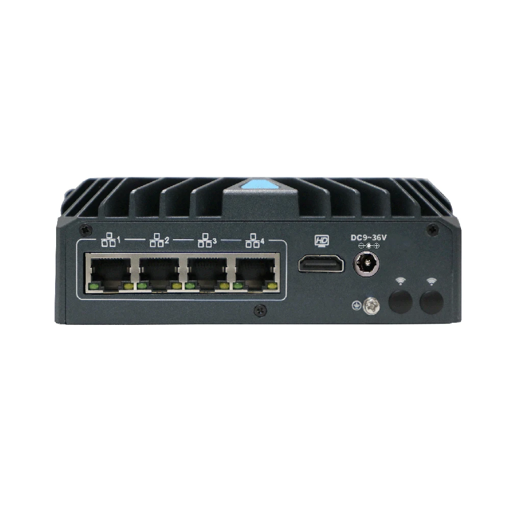 HUNSN Base Din Rail Micro Firewall Appliance, мини-ПК, RX19, PFsense, Mikrotik, 4LAN, OPNsense, VPN, маршрутизатор, широкое напряжение 9-36 В