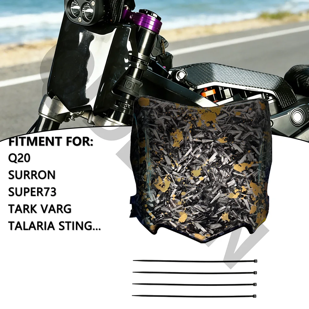 For Surron S X Motorcycle Accessories Front License Plate For Stark Varg Talaria Sting Q20 Dirt EBike Electric Bike Number Plate