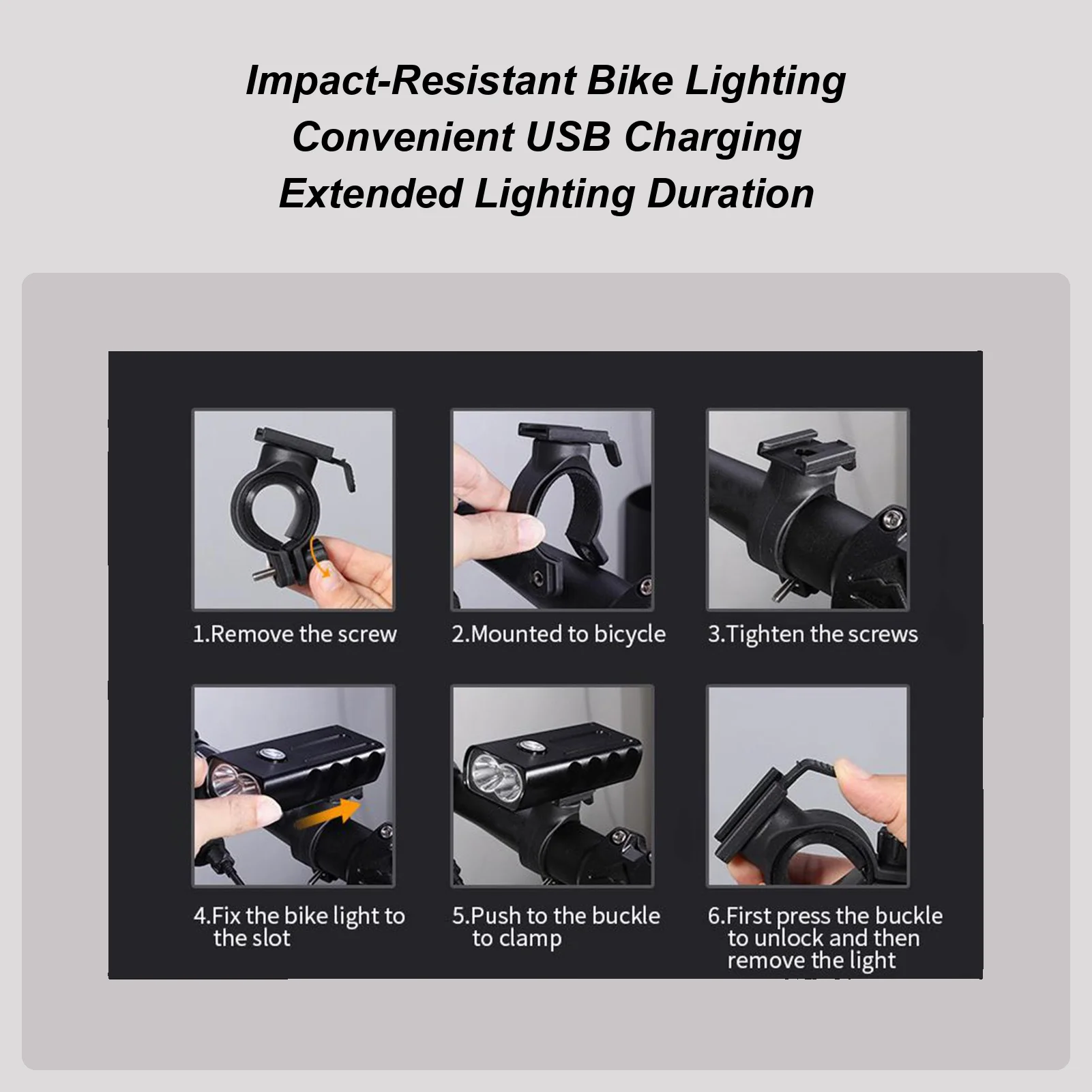 

LED Bike Lights USB Rechargeable 360 Rotation Bike Front Light Cycling Accessories For Night Riding Road Cycling Commuting