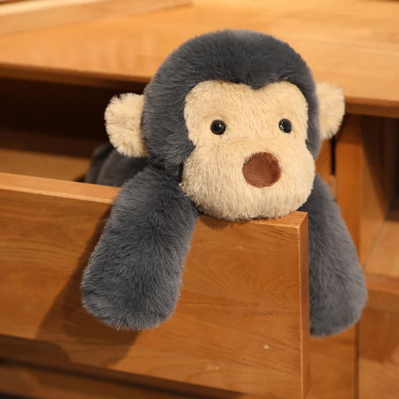 40 سنتيمتر Kawaii الكرتون محاكاة أنيمي لطيف قرد محشوة الحيوان ألعاب من نسيج مخملي دمية الأطفال قرد اليدوية دمية مهرجان هدية