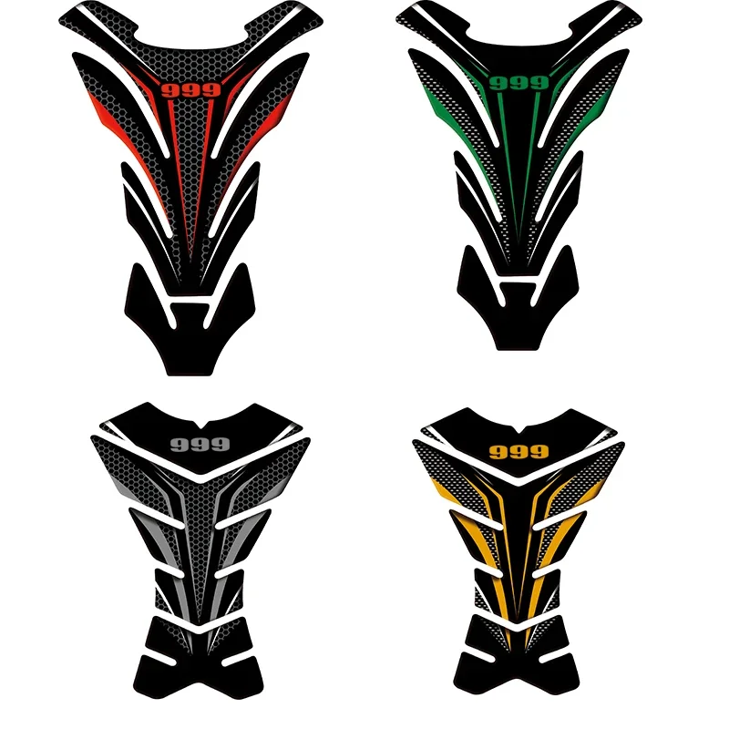 

High quality Motorcycle Tank Pad Protector Sticker Fish Bone Sticker 3D Tank Pad For Ducati 999