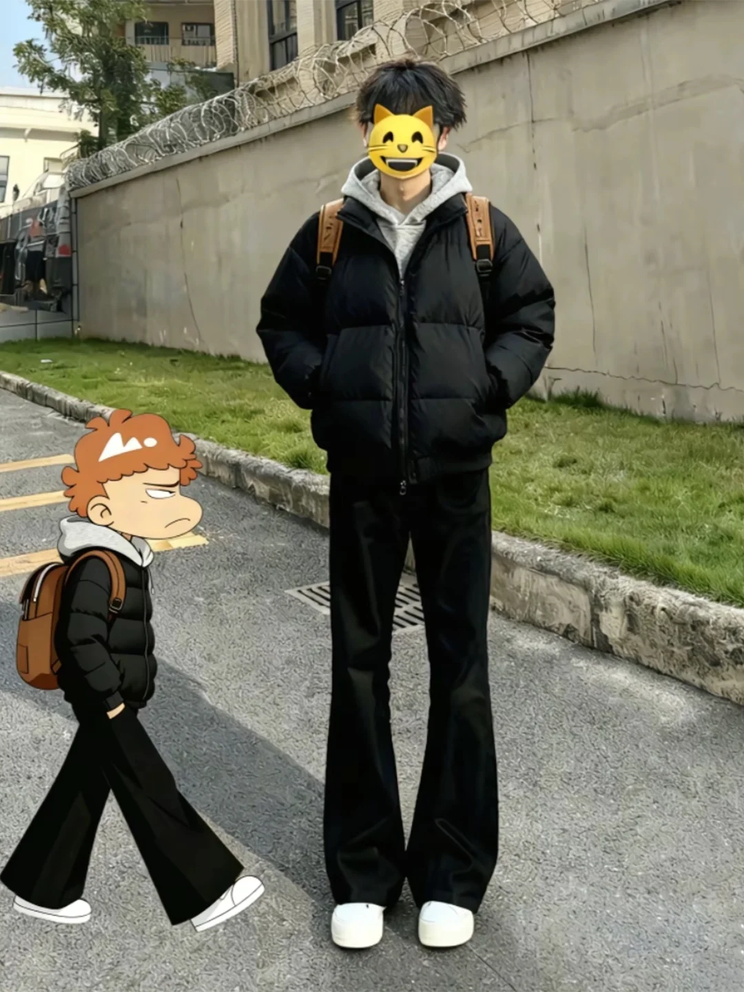 

Cleanfit Bla ort Cotton Jaet Men's Winter Thiened Bread Sle Stand Collar Coat Youth Faion Warm Long Sve Coat