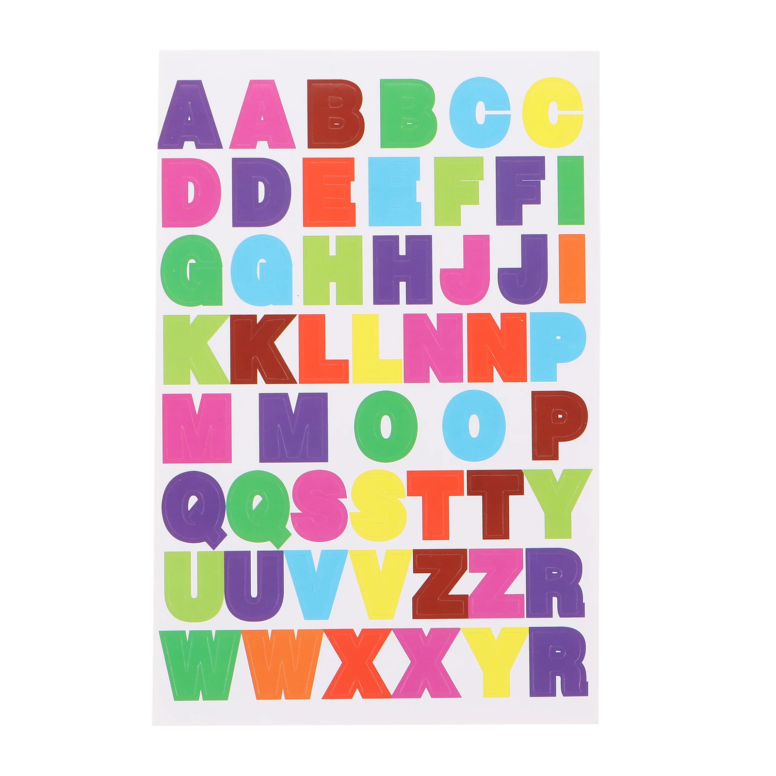 

50pcs Stickers DIY Colorful Kids Scrapbook Decorative Photo Album Alphabet Decals Student Letter Stickers Diary