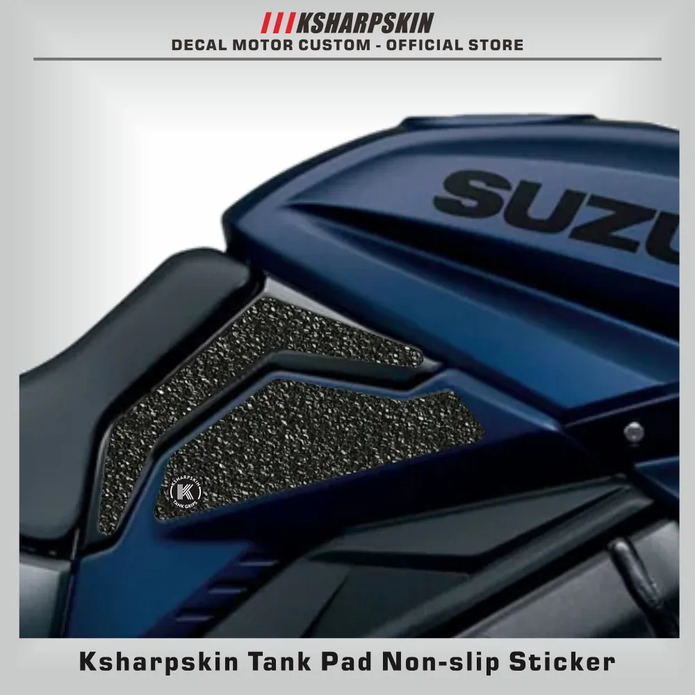 Motorcycle protection pad tank grip fuel tank pad sticker gasoline knee traction side Non-slip decals for SUZUKI KATANA 2020-25