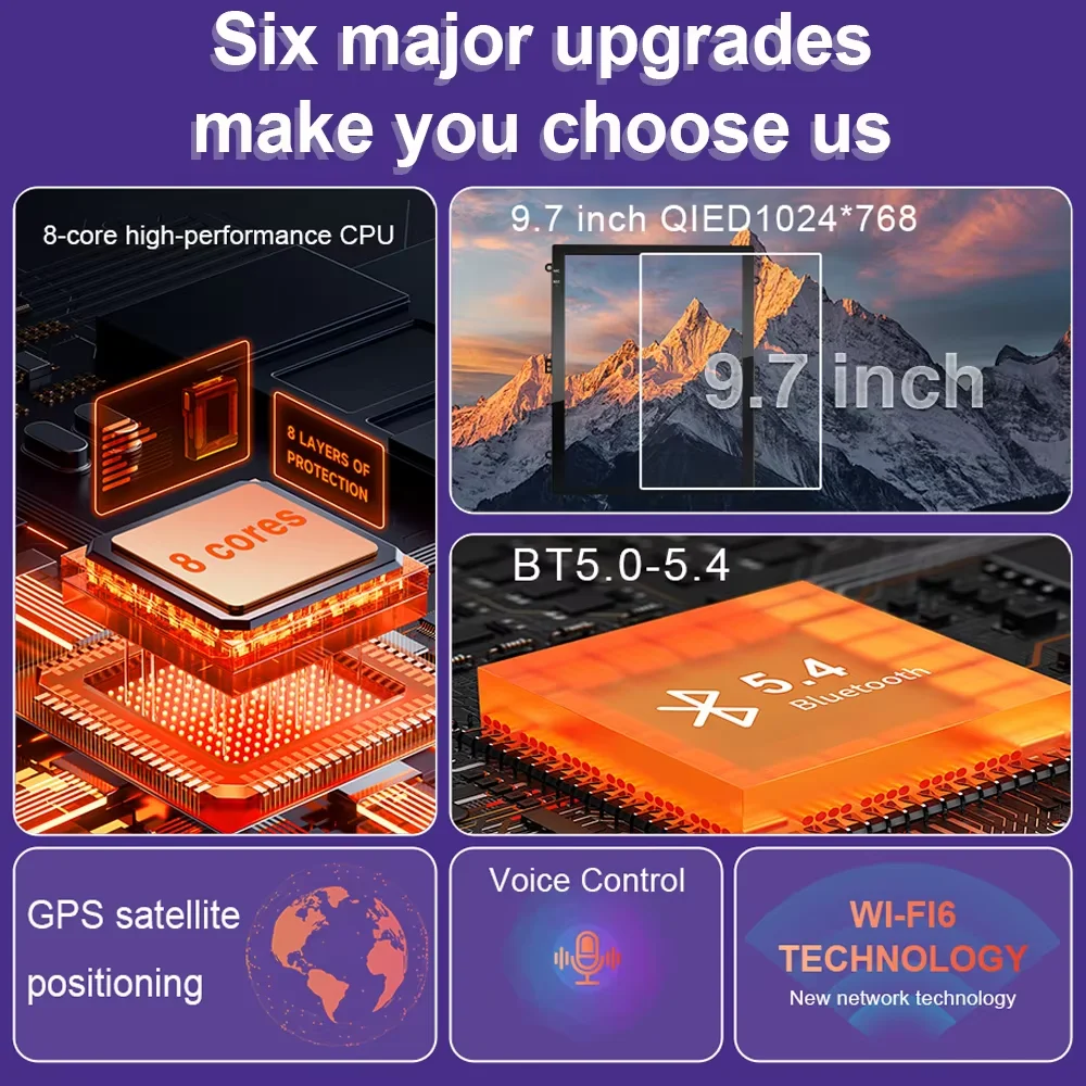 Autoradio da 9.7 pollici per Renault Kaptur Captur 2016-2019 Stereo Carplay Sistema di navigazione GPS 2 din DSP Multimedia Android 15 Auto